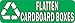StickerTalk Flatten Cardboard Boxes Recycling Vinyl Sticker, 10 inches by 3 inches