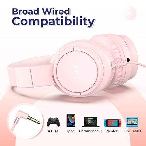 Tribit Kinder kopfhörer, Sicherer Klang, Kopfhörer für Kinder über Ohr, HD Stereokopfhörer mit Mikrofon… - Image 6