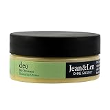 Jean & Len Bio Deo Creme Rosmarin & Zitrone ohne Aluminiumsalze, mit Kokosöl und Carnaubawachs, verhindert Geruchsbildung zuverlässig, Festes Deo für Damen und Herren, vegan, 85 g