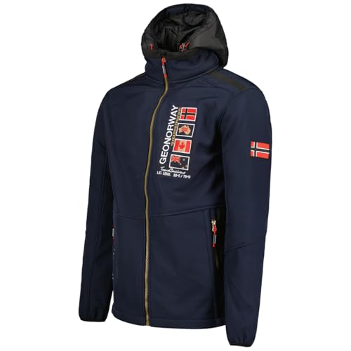 Geographical Norway Talgare Blouson Softshell Homme Coupe Vent Noir