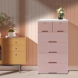 Fuerte capacidad de almacenamiento: cuatro cajones grandes y un pequeño cajón (6 cajones en total) con ranuras antideslizantes en la parte superior para un fácil almacenamiento y grandes espacios interiores de cajones para una excelente capacidad de almacenamiento. Cada cajón tiene una extensión completa con cierres antideslizantes para que puedas ver el contenido del cajón de un vistazo. Cuando abre el cajón, no se caerá tan fácilmente, lo que mejorará enormemente la eficiencia del almacenamiento y la conveniencia de uso.