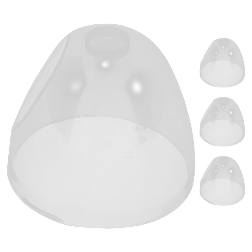 Baby Bottle Caps Replacement 4 Pack Leak-Proof Milk Bottle Lids Reusable Covers Fit Plastic Glass Feeding Bottles 2.44X2.44X2.16 Inches