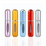 CLKJCAR 5pcs 8 ml atomizador de perfume de botella vacío pulverizador del perfume de atomizadores recargable dosificador de perfume spray frasco para viaje viajes aéreos
