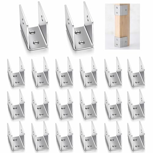 Gisafai 20 Pcs U Bracket Stamped 304