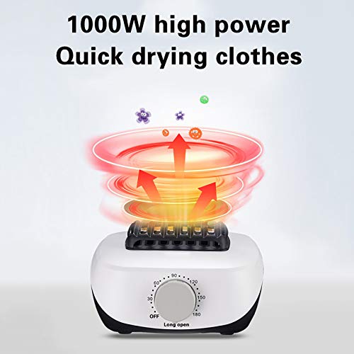 1000 W draagbare droger, 15 kg drielaagse opvouwbare elektrische droger, 1,4 m intelligente regeling energiebesparing (negatieve ionen) automatische synchrone verwarming droger - Image 5