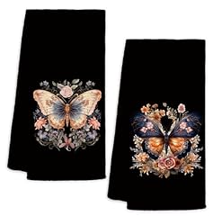 Black Floral Butterfly