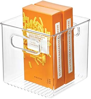 iDesign 71530EU Cabinet/Kitchen Binz Kitchen Storage Container, Small Plastic Storage Boxes for the Fridge, Freezer or Pantry, Clear