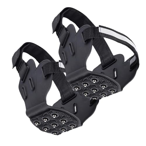 Crampones Antideslizantes para Zapatos para Hielo, 9 Tachuelas, Tacos de Nieve para Zapatos y Botas, para Caminar, Correr, Senderismo, Escalada, techos al Aire Libre, montañismo,