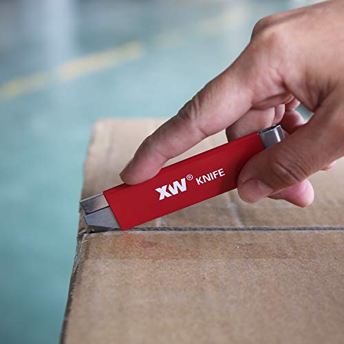 Xw Handy Box Cutters, Retractable Razor Blade Carton Cutter For Opening Packages, Assorted Colors 12-Pack #TOP1