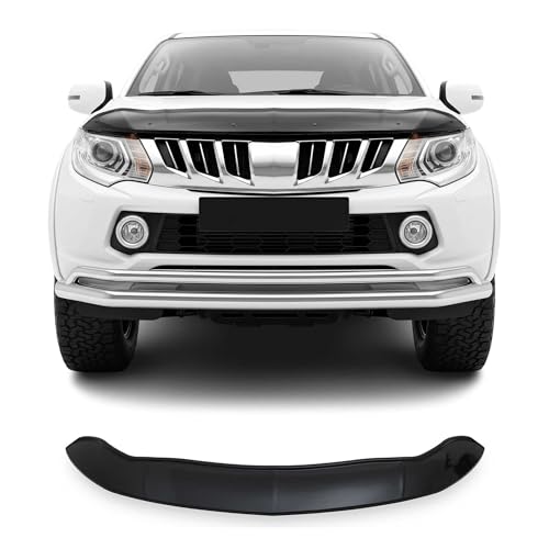 Déflecteurs d'air capot Mitsubishi L200 contre impacts acrylique noir