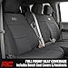 Rough Country Neoprene Front & Rear Seat Covers for Ford F-150, Lightning, F-250 & F-350 (2015-2026) Crew Cab w/Front Bench Seat & Rear 60/40 Split