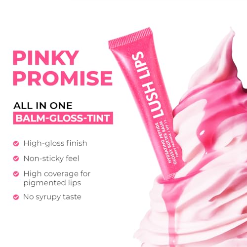 Image of Conscious Chemist Peptide Lip Balm SPF15 - Pinky Promise | 24 hr Hydration & Moisturizing Lip Balm for Dark & Pigmented Lips | Sun Protection | Soothes Dry Lips & Repair Moisture Barrier - 15g , Pink Shimmer
