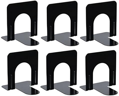 Bookend Supports - Business Source - Black (6 Pairs, Small)