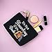 Book Lover Gifts Bibliophile Gifts Makeup Bag Reading Book Club Gift for Women Cosmetic Bag Birthday Gift for Reader Girl Book Worm Gift Bookish Gifts Librarian Gifts Travel Cosmetic Pouch（Black）