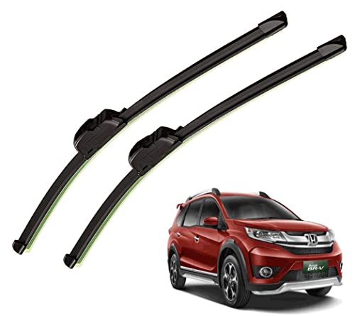 Image of Auto Hub Car Wiper Blades Compatibility With BR-V - Set of 2 Pcs (D-26,P-16)