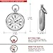 Tiong Reloj de bolsillo mecánico de acero inoxidable con diseño vintage de Londres Imagen de Tiong Reloj de bolsillo mecánico de acero inoxidable con diseño vintage de Londres