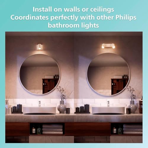 PHILIPS Idris 3-Head spot on Round Plate, GU10 lamp not Included, White, IP44, Water-Resistant - Cosy Home Interiors PHILIPS Idris 3-Head spot on Round Plate, GU10 lamp not Included, White, IP44, Water-Resistant - Image 7