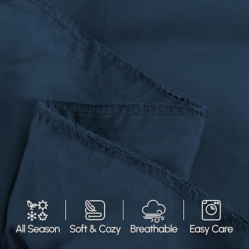 Image of Elegant Comfort Luxury Ultra-Soft 1-Piece Body Pillowcase - 1500 Premium Hotel Quality Microfiber Double Brushed - Wrinkle Resistant, Body Pillowcase Size, Navy Blue