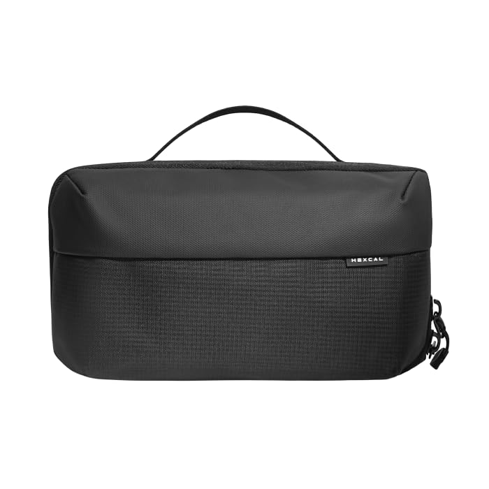 Tech-Organizer, Reise-Kabel-Management, wasserdichte Elektronik-Zubehörtasche, Hexcal Tech-Tasche, tragbare Ladehülle, Kabel-Organizer für Reisen, Hartschalen-Tech-Koffer, minimalistische