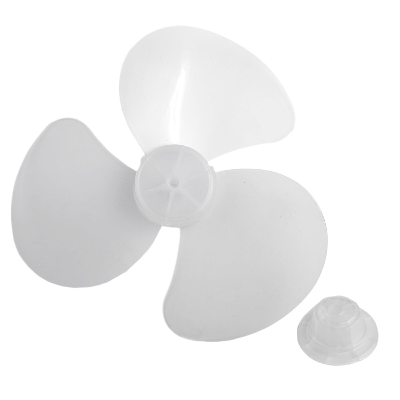 FOELANNE Plastic Fan Blade, Replacement ABS Fan Blade 16 Inch 3 Leaves Multicolor(White)