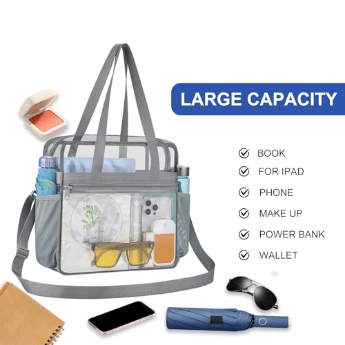 USPECLARE Clear Tote Bag for Stadium Events 12×6×12 Stadium Approved by USPECLARE - Used condition - Image 4
