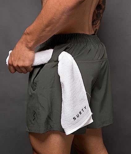 Short Corrida Academia Masculino 2 Em 1 Surty Sprint On (Verde, G)