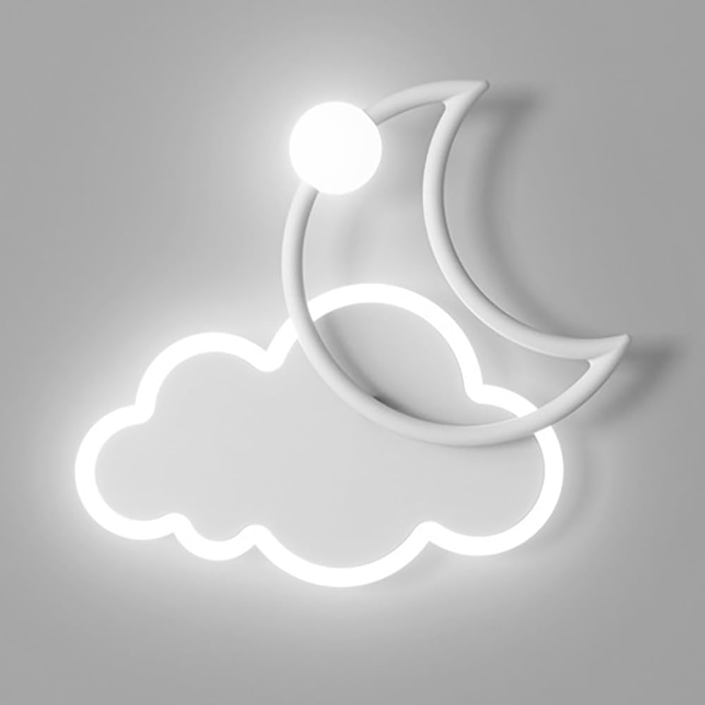 Aplique de pared nube con iluminación LED de 16W moderna y pantalla acrílica antirreflejos