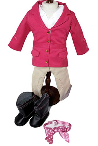 American Girl - Pretty Pink Riding Outfit for Dolls - Truly Me 2015, Brown