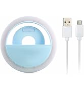 EUROXANTY Aro de luz | Anillo Selfie | Anillo de luz LED | 3 Niveles de Intensidad | 1 Hora de b...