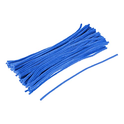 Tiges de chenille 30 cm pour bricolage loisirs créatifs et décoration bleu lac MECCANIXITY