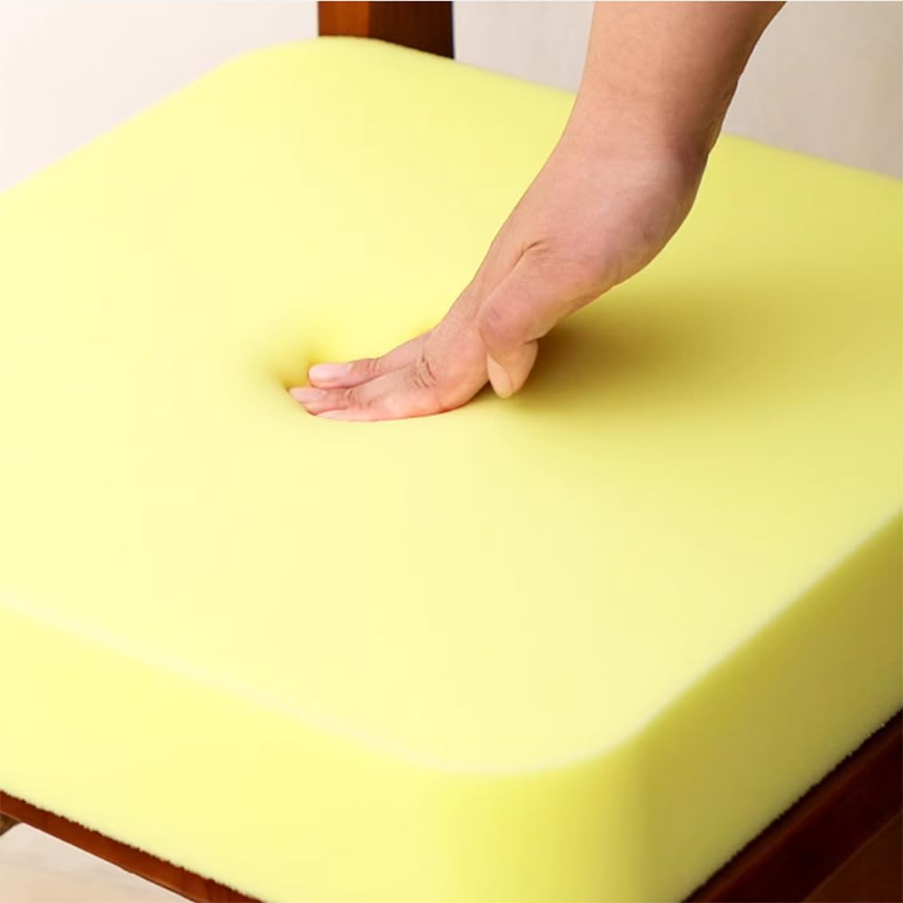 Yuly Rembourrage en Mousse 35D Haute Densité,Mousse d'Ameublement de Rechange Coussin de Canapé,Chaises,Chaises,Découpe à n'importe Quelle Taille,Personnalisable (12cm-60x60cm)