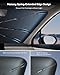 Pigenius Windshield Sun Shade Umbrella for Porsche Cayenne 2004-2018. Foldable Umbrella Sunshade with Silver Heat Shield to Keep Cool UDS