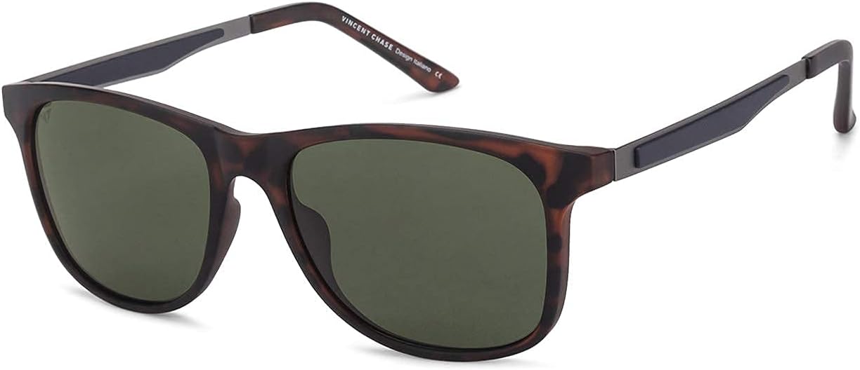 By Lenskart | Full Rim Square Sunglasses| Polarized And 100% Uv Protected | Men & Women | Vc S11290