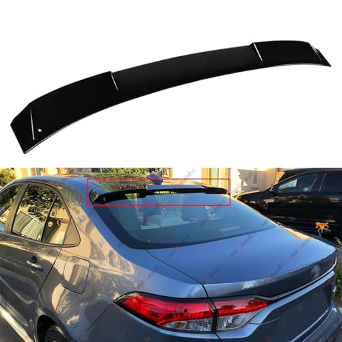 WheelX Rear Window Rooftop Spoiler Compatible with 2020-2026 Toyota Corolla All Model, Wing Fit for 20-26 Sedan (Glossy Black)