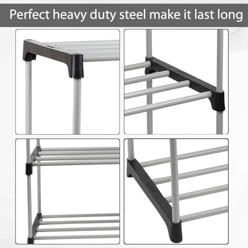 Image of NILUX 4-Layer Adjustable Bookshelf for Home Library and Office Multipurpose Plastic Storage Rack with Sturdy Shelves Space-Saving Organizer for Books Decor Toys and Daily Essentials