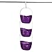 OUNONA Organizador de almacenamiento de 3 niveles para colgar en la ducha, color morado