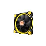 THERMALTAKE RIING 12 LED AMARILLO, VENTILADOR CL-F038-PL12YL-A