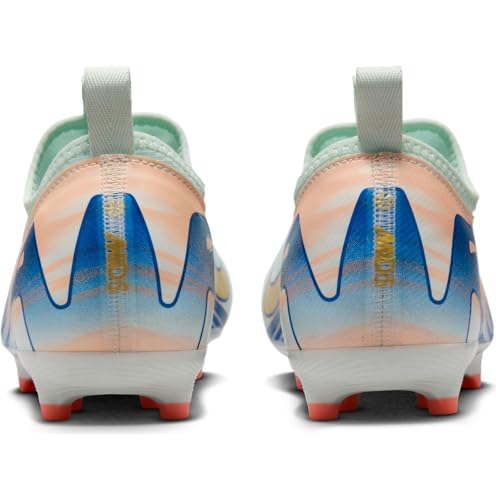 Nike Jr. Vapor 16 Academy Mercurial Dream Speed Big Kids' MG Low-Top Soccer Cleats (FZ1611-300, Barely Green/Crimson Pulse/Metallic Gold Coin)2