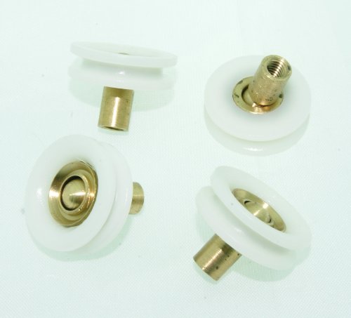 ShowerPart V-Grooved Ball Joint Shower Door Rollers/Wheels/Runners LW045, Shower Door Wheel Diameter 20mm, Wheel Thickness 6mm, Nylon, Shower Door Replacement Parts, 4X - Image 2