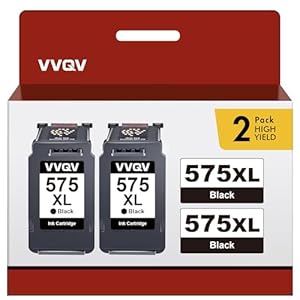 VVQV PG-575XL Schwarz Tintenpatronen 2er-Pack