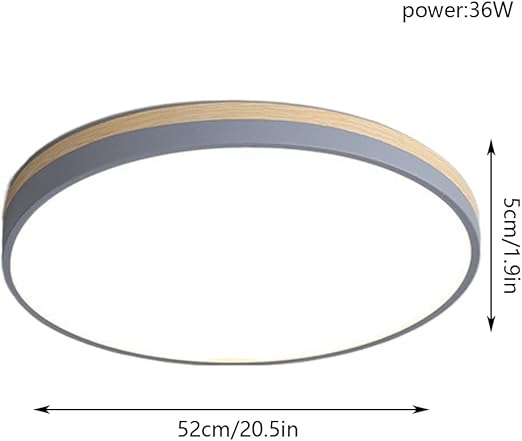COSFEEL Eenvoudig Te Installeren LED-plafondlamp Creatieve Ronde Minimalistische Lamp Moderne Plafondlamp Voor Opbouwmontage Ingebed Plat Licht (3000K Warm Licht) Voor Studie, Gang, Slaapkamer COSFEEL photo 3