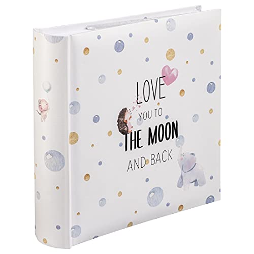 Hama Babyalbum \"To The Moon\" (Baby-Einsteckalbum für 200 Fotos im Format 10x15cm, Fotoalbum für Mädchen und Jungen, Kinder-Album zum Einstecken, Fotobuch mit Baby-Motiv) weiß/pastell Hama Babyalbum \"To The Moon\" (Baby-Einsteckalbum für 200 Fotos im Format 10x15cm, Fotoalbum für Mädchen und Jungen, Kinder-Album zum Einstecken, Fotobuch mit Baby-Motiv) weiß/pastell