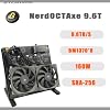 New NerdOctaxe 9.6TH/s Bitaxe Bitcoin Miner, 16J/Th High Efficiency, 160W Low Power, 8BM1370 ASIC Chips, 2.4G WiFi & Open-Source Crypto Machine for BTC/BCH Mining, Quiet Home & Office Miner