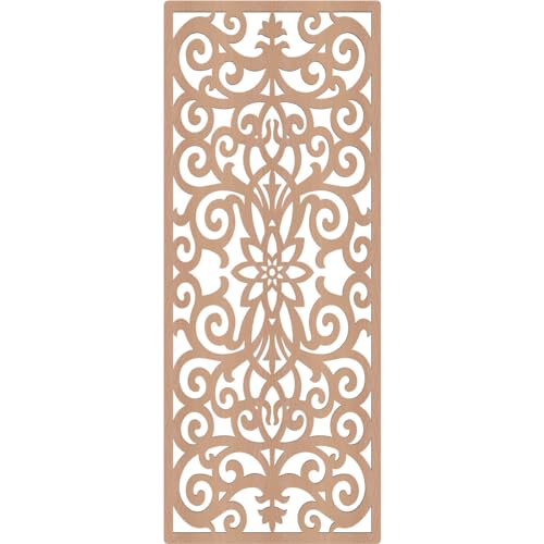 Image of Buel Decorative Pierced Fretwork Wood Wall Panels, 21 3 /8 inchW x 54 3 /8 inchH x 3 /8 inchT, Alder