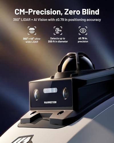 Image of (2026 Upgrade) Mammotion YUKA mini 2 1000H Robotic Lawn Mower Reception 0.25 Acre, 360 LiDAR + AI Vision, 45% Slope, DropMow, Smart Battery Management,Cutting Heights 2.0 inch-3.5 inch