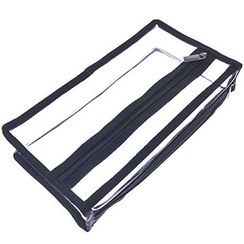 Clear PVC Makeup Bag Transparent Actor Bag Large Cosmetic Organizer Bag Makeup Kits Pouch Travel Make Up Accessories Storage Bag Clear Pencil Pouch Case Bag3
