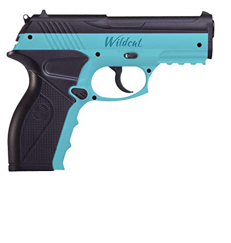Crosman P10BLU Wildcat CO2-Powered Semi-Auto BB Air Pistol, Light Blue