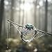 Ancient Totem Ring with Green Crystal, Vintage Leaf Vine Green Crystal Ring for Women and Men,Gothic Fantasy Nature Inspired Statement Ring for Cosplay and Daily Wear (Gold,8)