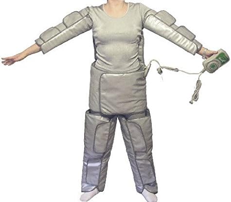 Infrared Sauna Suit: FAR Infrared Therapy For Home Use, Low EMF + Negative Ion Detox; Highly Effective Similar to Carbon Infrared Wood Sauna, Portable Sauna Dome, Sauna Blanket, Sauna Belt, Sauna Kit