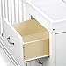 DaVinci Charlie 4-in-1 Convertible Mini Crib and Changer Combo in White, Greenguard Gold Certified